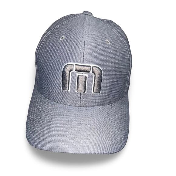 Travis Mathew Mens Flexfit Hat L/XL Gray Stretch Fit Golf Baseball Cap Active - Picture 2 of 12